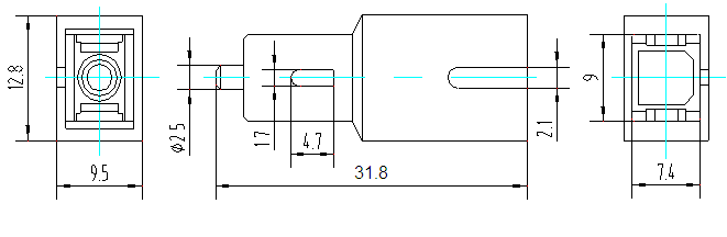 Fiber Optical Grating Reflector drawing