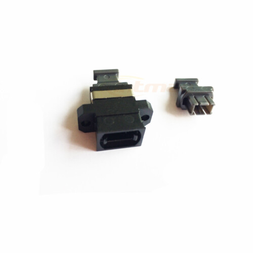MPO to MPO Black Full Flange SC Footprint Fiber Optic Adapter