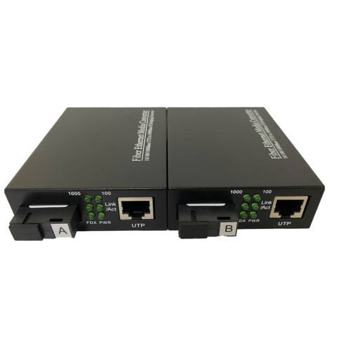 single mode single fiber media converter