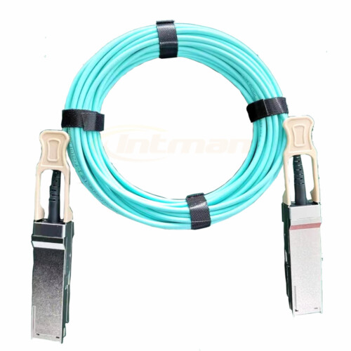 100Gbps QSFP28 Active Optical Cable with Optical Transceiver